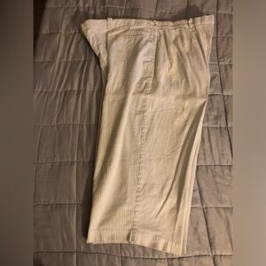 Pinstripe Capris. Used, in excellent condition. Stretch 2% spandex